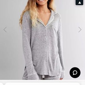 Z Supply Brushed Knit Long Sleeve Pajama Top